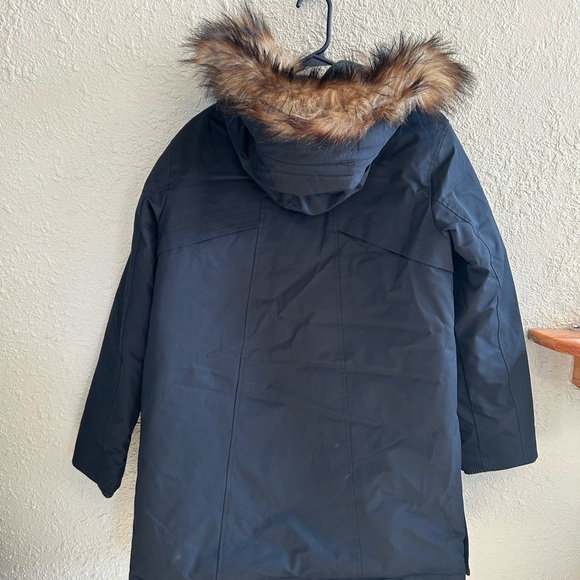 Martha Stewart Black Parka with Faux Fur Hood - Picture 7 of 7